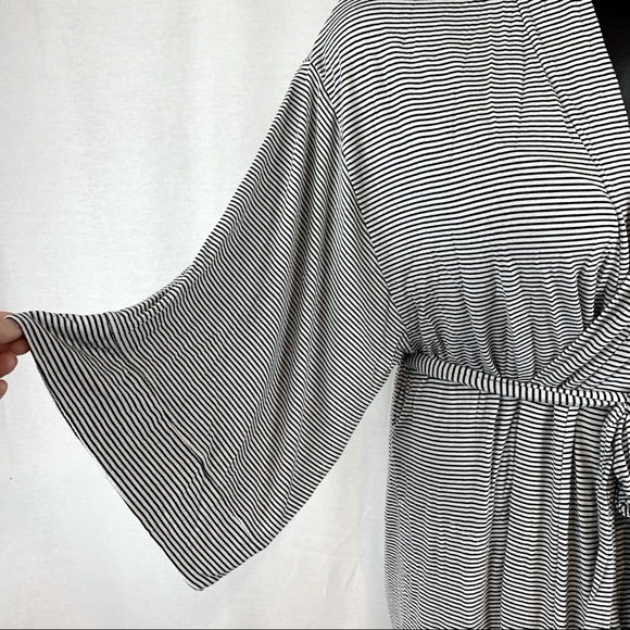 Alfani Striped jersey Robe, Size L - Picture 6 of 6